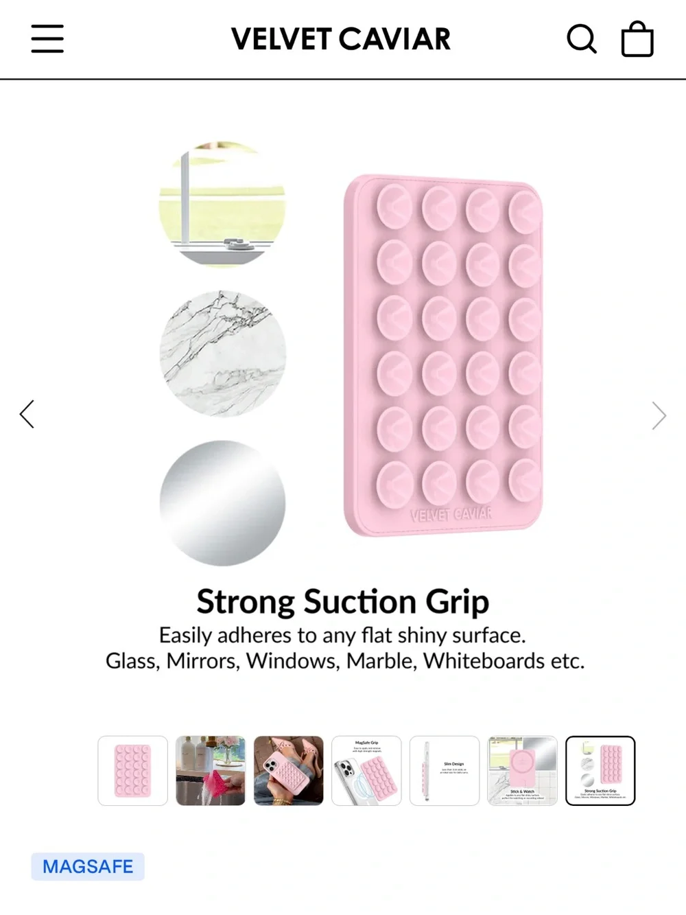Velvet Caviar - strawberry milk case